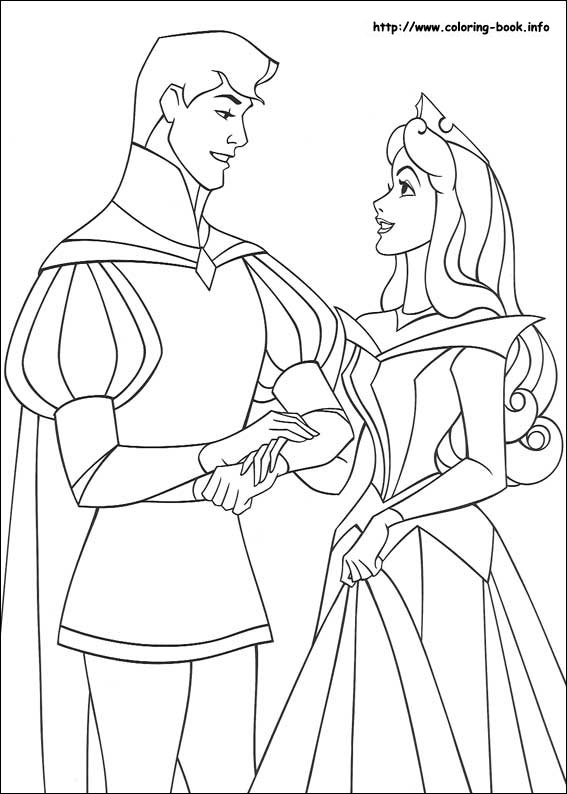 Sleeping Beauty coloring picture